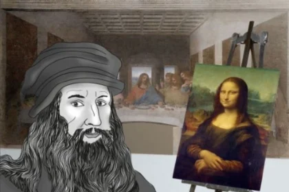 bussola to measure angles within a circle leonardo da vinci