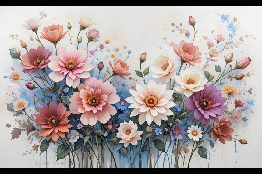Abstract Painting Floral