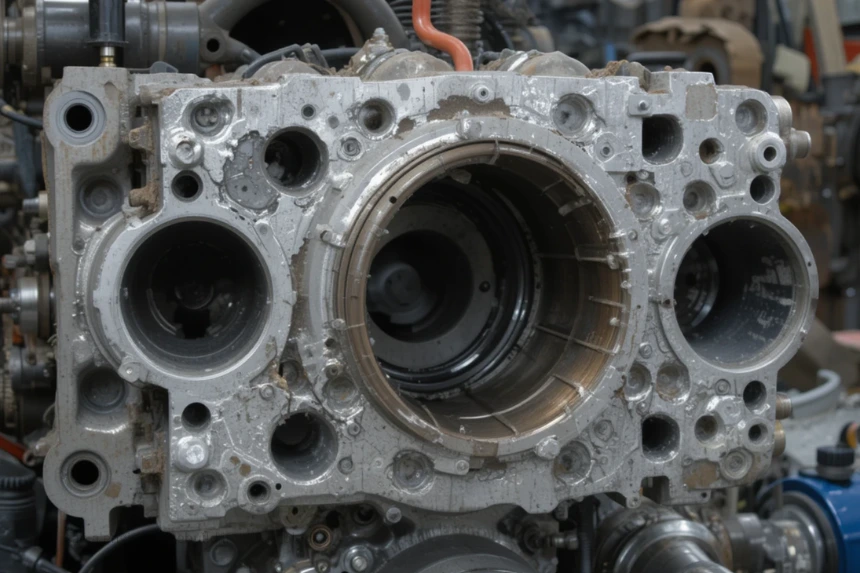 can a engine be rebuild if hole in block​