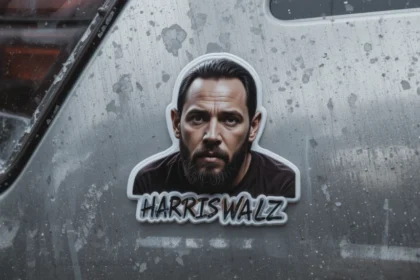 Harris Walz Car Magnet