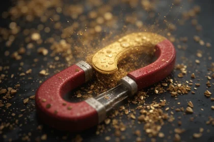 do gold stick to magnets​