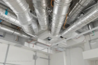 do heat pump main ducts just end