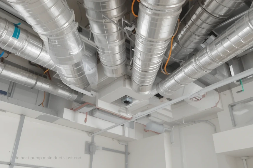 do heat pump main ducts just end