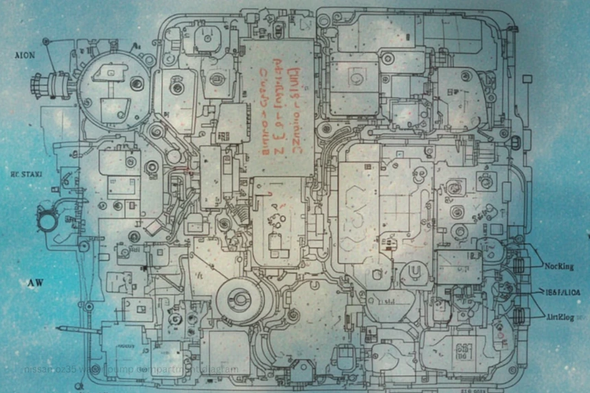 Nissan OZ35 Water Pump Compartment Diagram