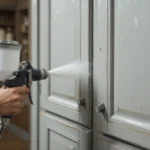 Paint Cabinets with Spray Gun