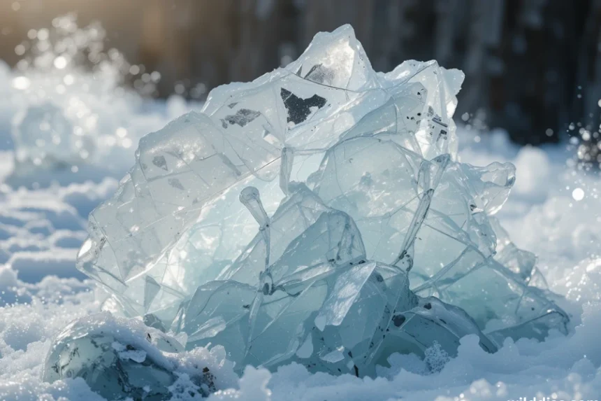 transparent ice