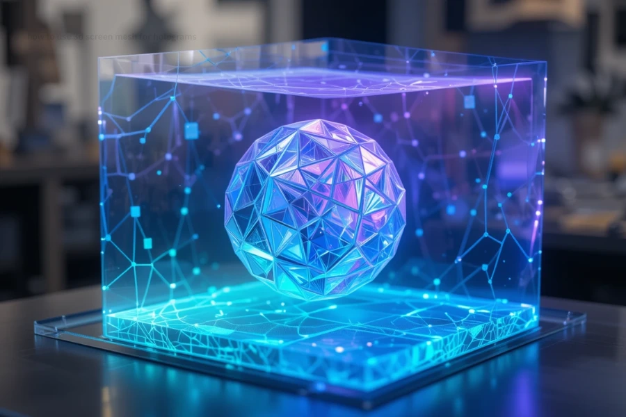 how to use 3d screen mesh for holograms