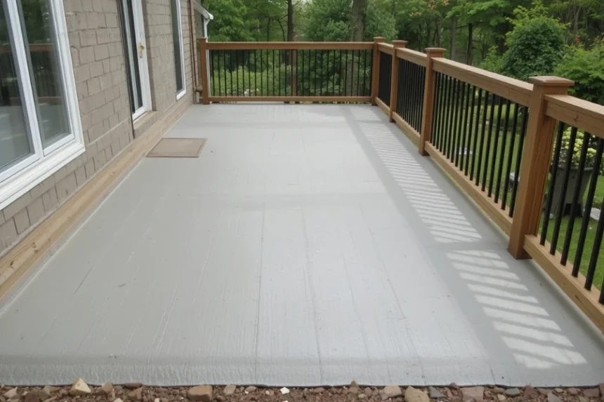 can i use fiber cement under floor on deck