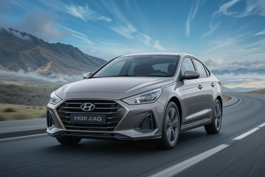 battery discharge warning Hyundai